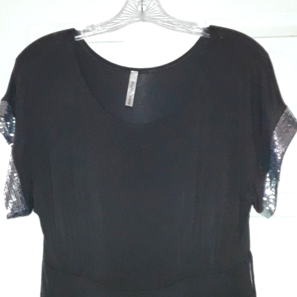 About stylez dress with silver detail on sleeve